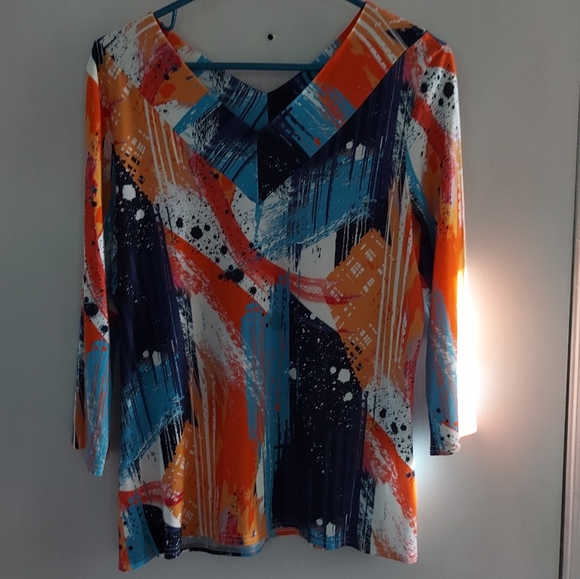 Peck & Peck Tops Peck Peck Abstract Womens Top Poshmark